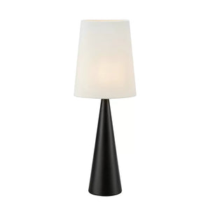 B-Ware Markslöjd Tischleuchte Conus Tischlampe Tischlicht mit Off-White-Schirm schwarz