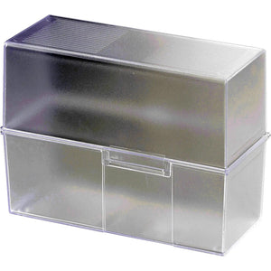 8x B-Ware HAN 975-63 975-63 Karteibox Transluzent Klar Max. 500 Karten DIN A5 quer 8 STÜCK