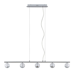 B-Ware Lucande Kilio Led Hängeleuchte Hängeleuchte Hängelampe Leuchte 5 Flammig Chrom