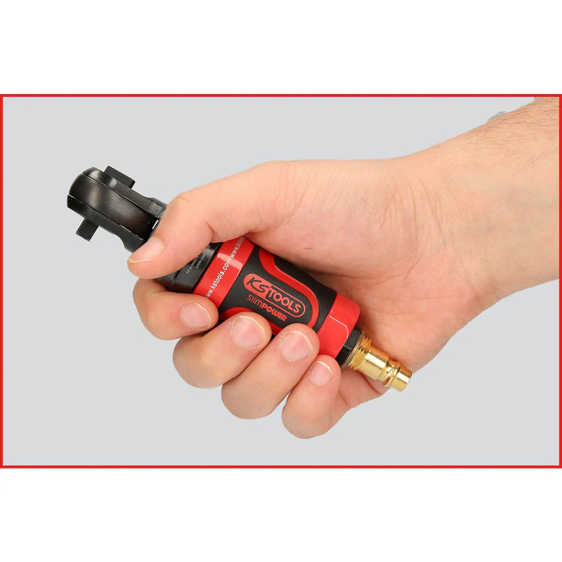 KS Tools Druckluft-Umschaltratsche 1/4" Außenvierkant 6.3 bar Werkzeug 300U/min - 4042146756331