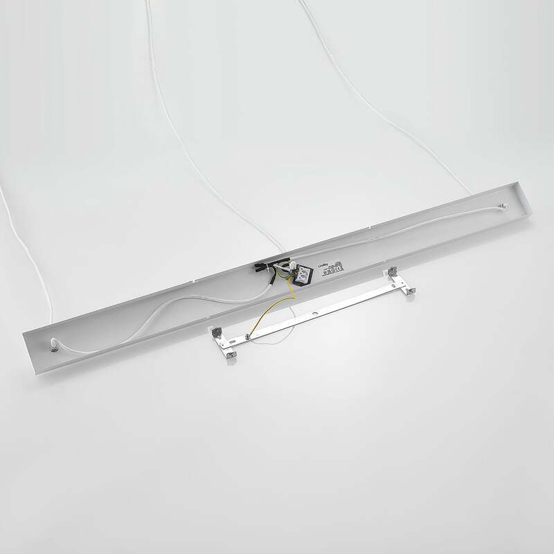 Lindby Pendelleuchte Hängeleuchte Elamira LED Lampe dimmbar weiß 133cm 3-flg - 4251911726596