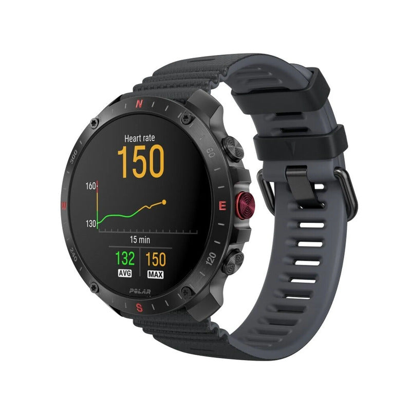 Polar Grit X2 Pro HR GPS Uhr + H10 Sensor schwarz S/M/L Multisport Bundle - 0725882065137
