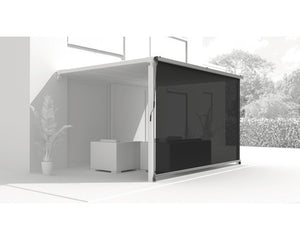 B-Ware 3M Vertikale Markise 284 cm für Pergola Garten Terrasse Balkon UV-beständig