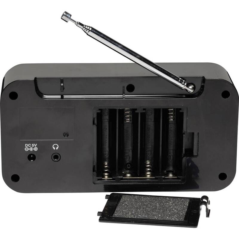 Denver Kofferradio DAB+ UKW Weckfunktion tragbar schwarz 178x100x70mm 10 Sender - 5706751038792