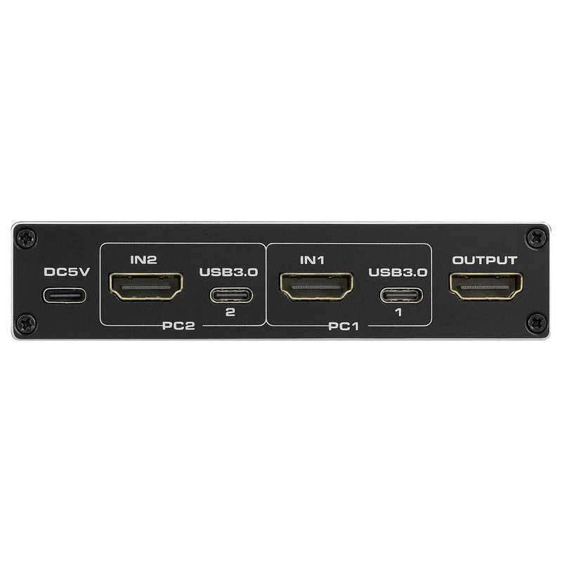 SpeaKa Professional HDMI-Switch KVM-Umschalter Fernbedienung USB 3.0 schwarz PnP - 4064161481401