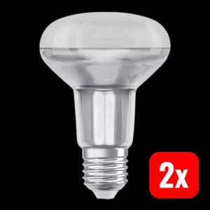 2x B-Ware OSRAM LED-Reflektor Glühlampe Leuchtmittel LED Leuchtmittel E27 R80 8,5W 2.700K