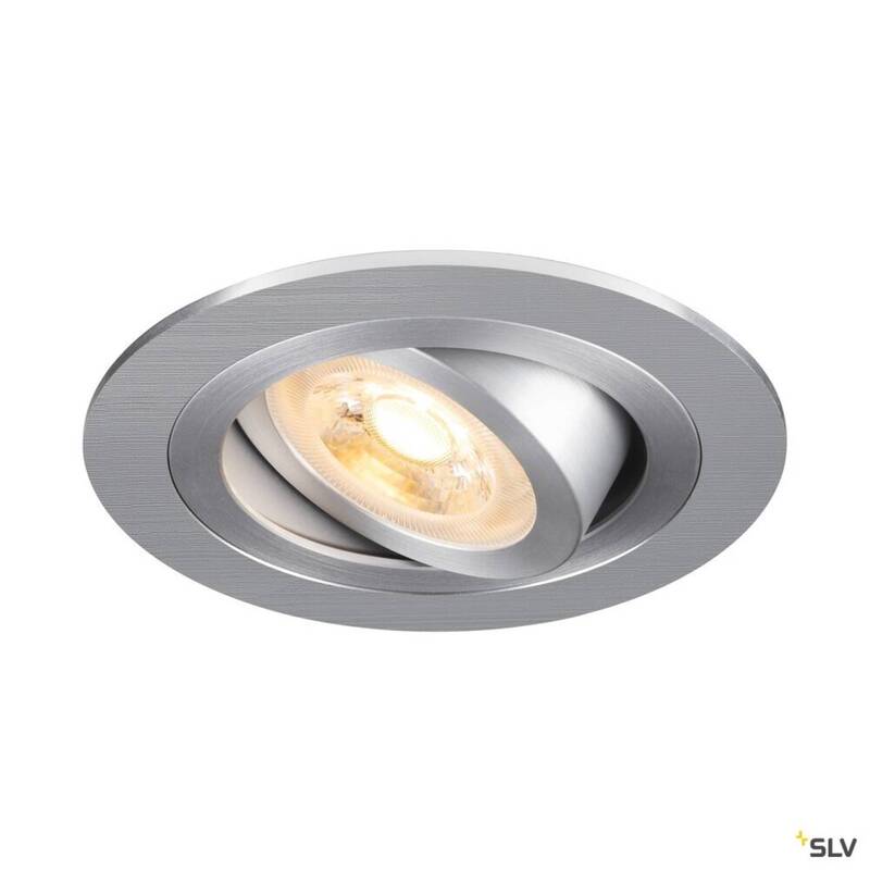 SLV 1007376 NEW TRIA 75 LED Einbauleuchte Downlight Aluminium rund dimmbar - 4024163276139