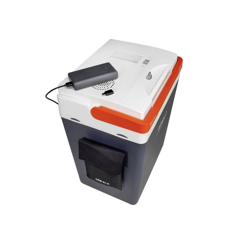 ZORN Kühlbox Z 32 LNE 30L mit Heizfunktion USB-A/-C und Tasche Weiß/Schwarz - 4251702501173