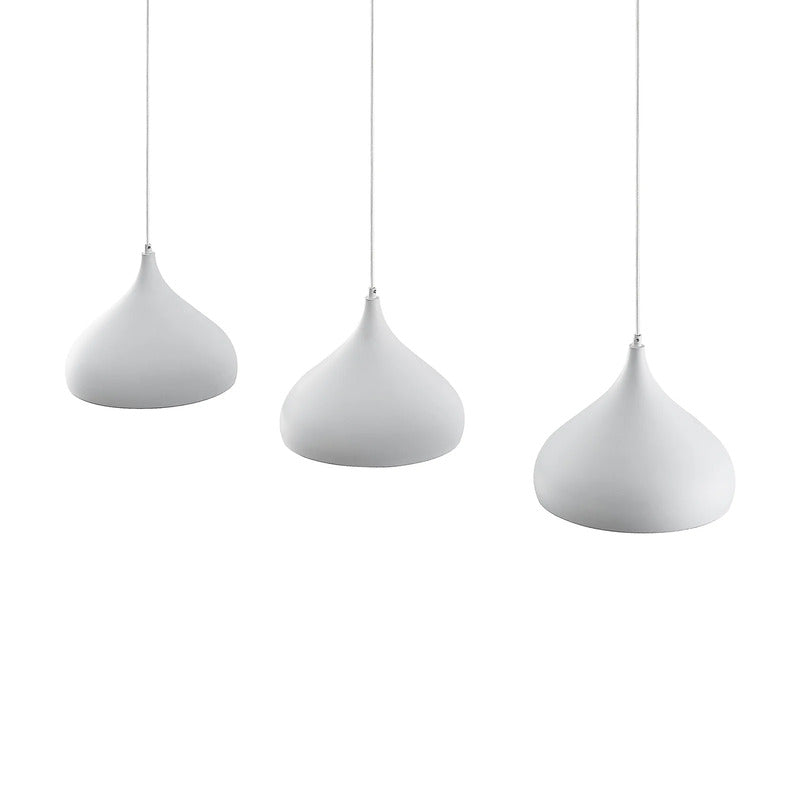 Lindby Pendelleuchte Hängeleuchte Elamira LED Lampe dimmbar weiß 133cm 3-flg - 0000009627802