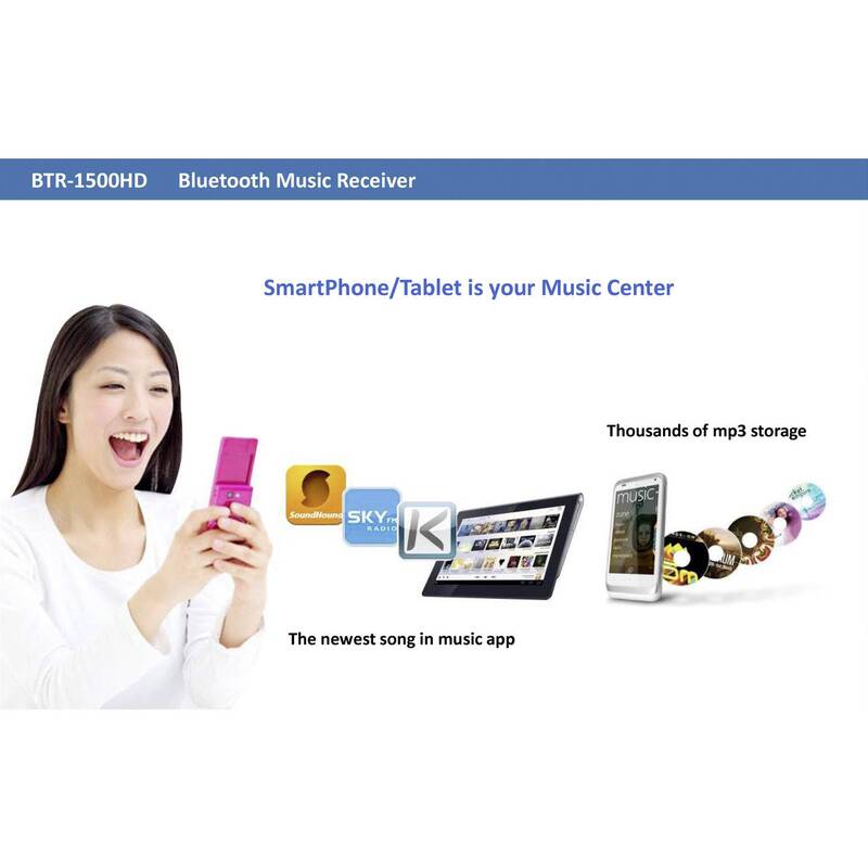 Renkforce Bluetooth Musik-Empfänger Adapter Version: 5.0 20 m aptX-Technologie - 4053199981816
