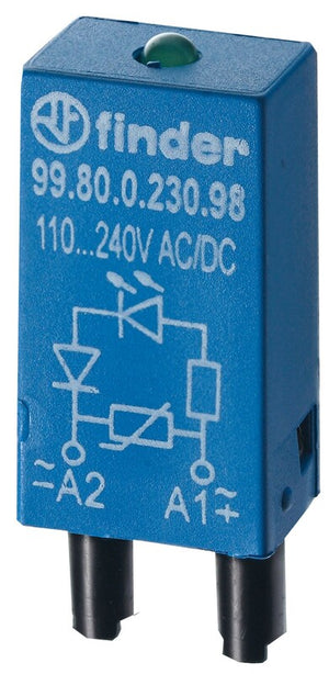 B-Ware Finder Steckmodul AC/DC 6-24V LED Anzeige für Niederspannungsschaltgeräte 1 St.