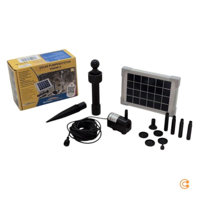 Esotec Solar Pumpensystem Rimini S Wasserpumpe Gartenpumpe 175l/h 0,70m - 4260057861818