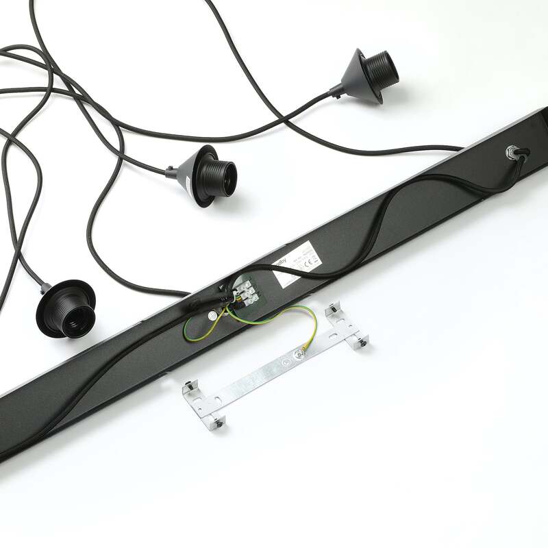 Lindby Pendelleuchte Hängeleuchte Marla LED Lampe 3-flg. dimmbar rauchgrau 102cm - 4251096569766