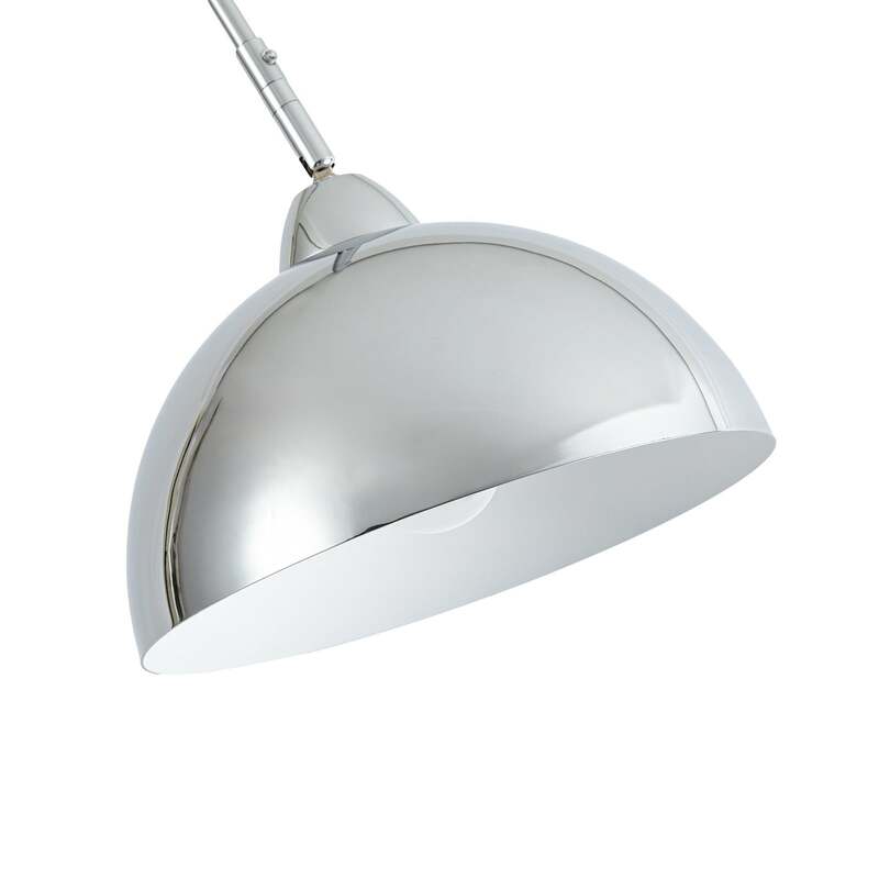 Lindby Stehleuchte Tonka Stehlampe LED E27 chromfarben grau 185cm - 4255830910753