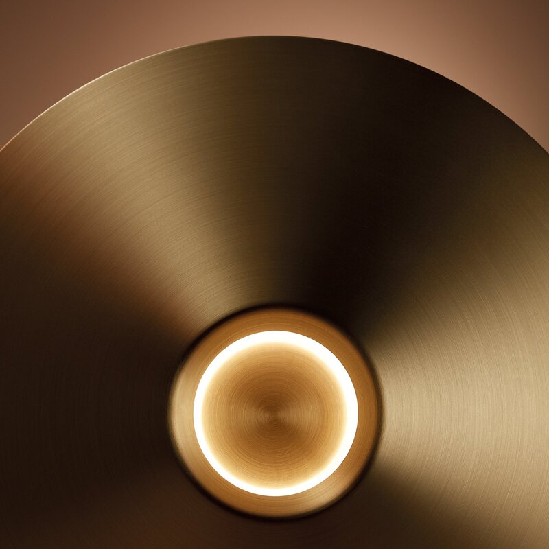LEDS C4 Stehleuchte Standlampe LED gold matt Stahl Schalter SIEHE TEXT/FOTO - 8435575322028
