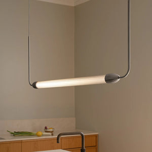 B-Ware Umage Hängeleuchte LEMON SQUEEZE LINEAR LED Pendelleuchte dimmbar stahl 138cm