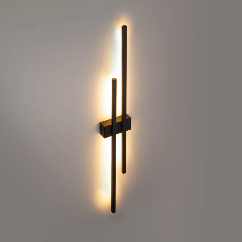 TK Lighting Wandleuchte Wandlampe LED Flash schwarz Metall Kunststoff 2 flammig - 5901780566265
