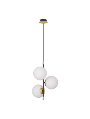 B-Ware Nova Luce Pendelleuchte Hängeleuchte GIT G9 LED 3-flammig Gold dimmbar 120x33 cm