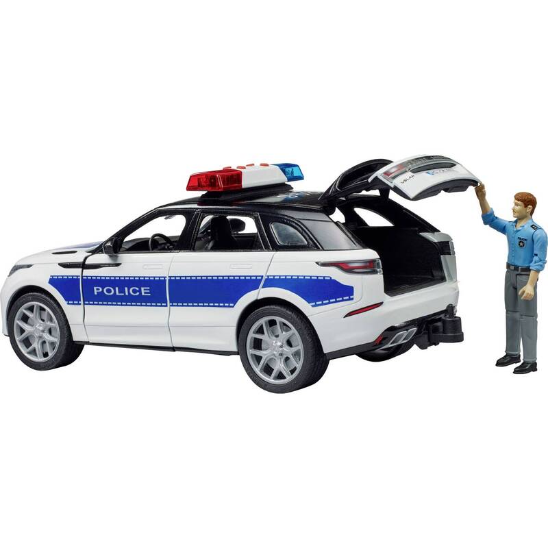 Bruder PKW Modell Einsatzfahrzeug Modell Velar Polizei Fertigmodell Rover - 4001702028909