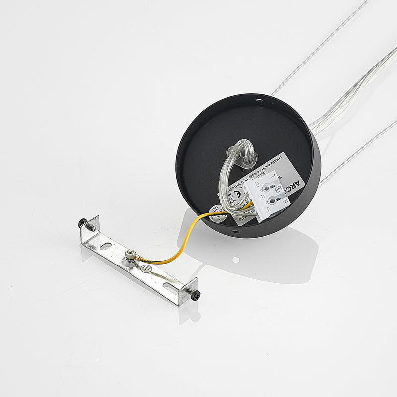Arcchio Pendelleuchte Hängeleuchte Vanida LED dimmbar schwarz 3000K Ø60cm - 4251096597769