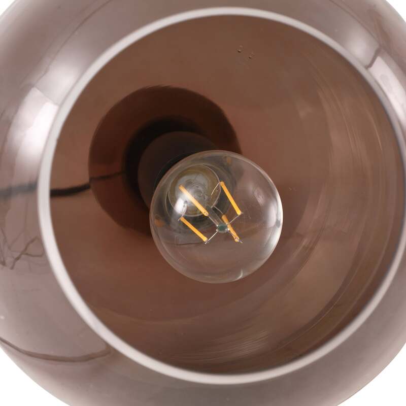 Lucande Hängeleuchte Lyrisa LED Pendelleuchte dimmbar kupfer schwarz 3-flg 22cm - 4251911778298