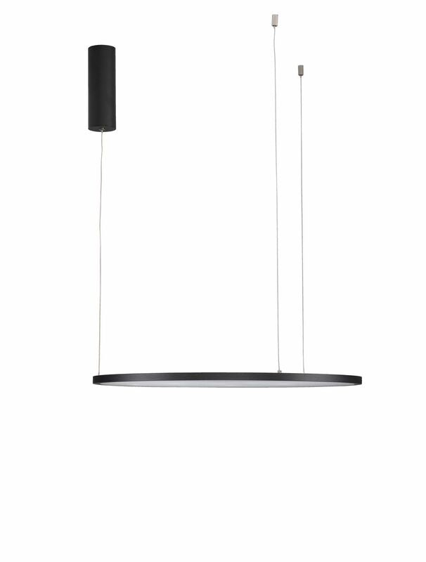 Nova Luce Pendelleuchte Hängeleuchte LED TARQUIN Schwarz Warmweiß dimmbar 60 cm - 5212017438263