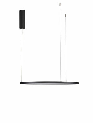 B-Ware Nova Luce Pendelleuchte Hängeleuchte LED TARQUIN Schwarz Warmweiß dimmbar 60 cm