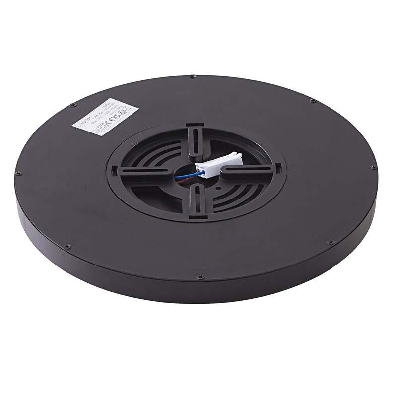Lindby Deckenleuchte Pravin LED Lampe Leuchte schwarz matt Ø30cm warmweiß 3000K - 4251911766684