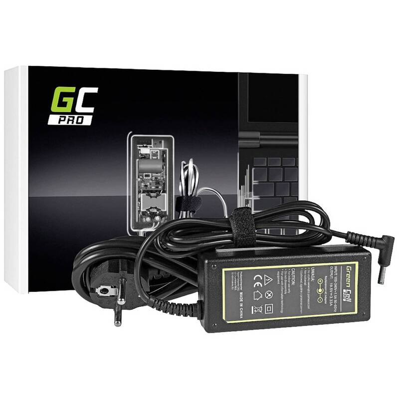 Green Cell PRO Netzteil Ladegerät Notebook HP Schwarz Stromversorgung Kabel 65 W - 5902719425516