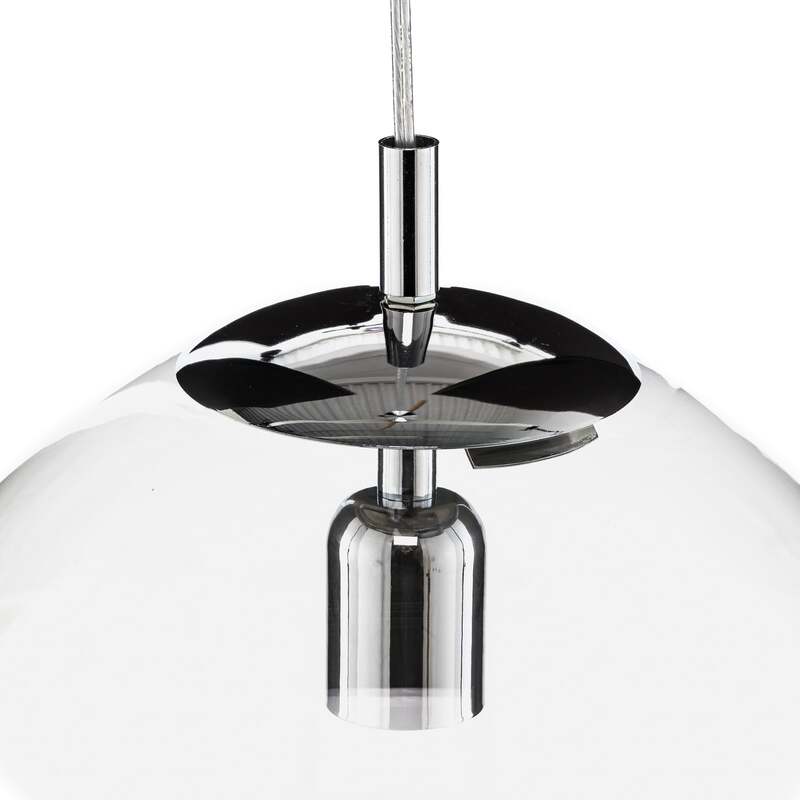 Hängelampe 562 LED Hängeleuchte Pendellampe dimmbar chrom klar Ø30cm 90cm - 5904798618667