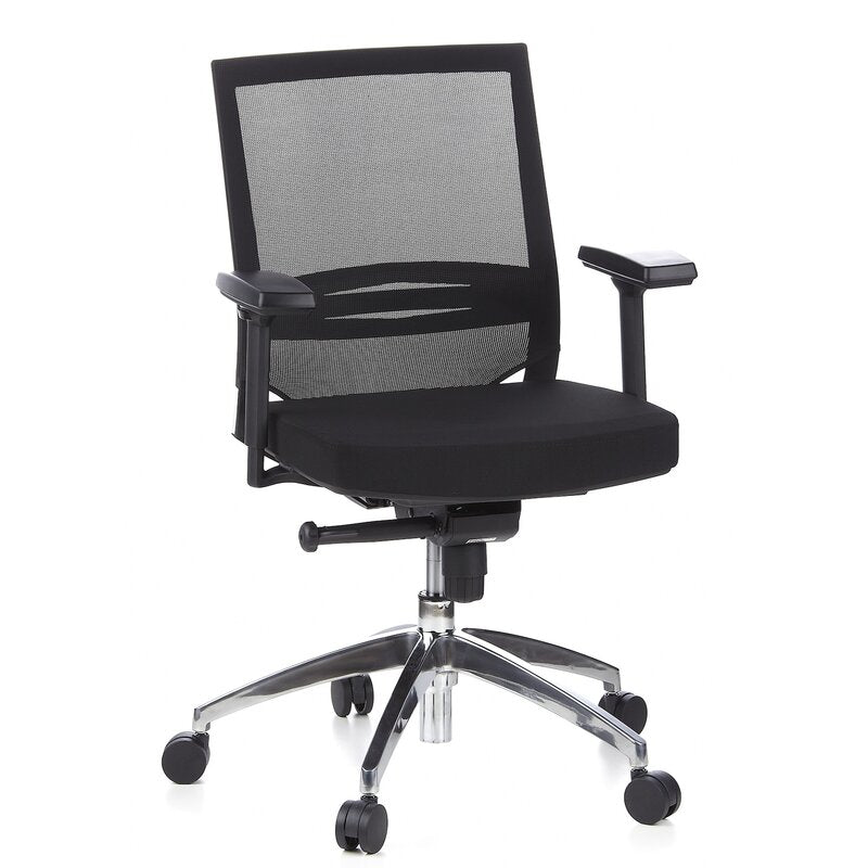 hjh OFFICE Bürostuhl Chefsessel PORTO PRO Drehstuhl Schreibtisch Stoff schwarz - 4260182550632