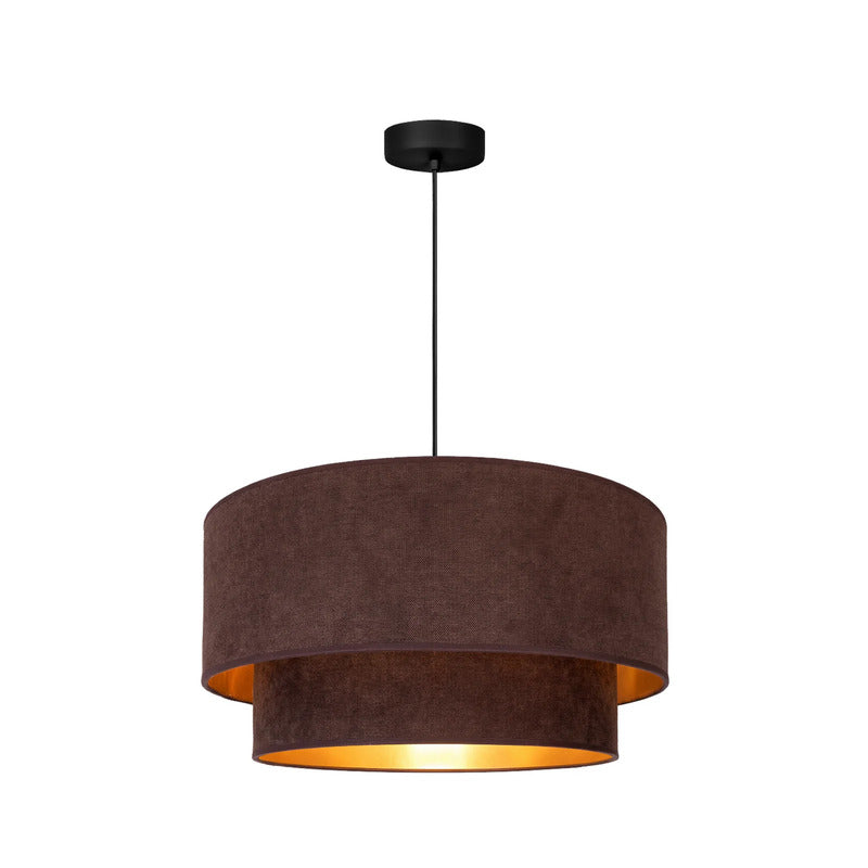 Pendellampe Boho Hängelampe Leuchte E27 LED braun gold Ø45cm 25cm Höhe 1,1kg - 0000010059321