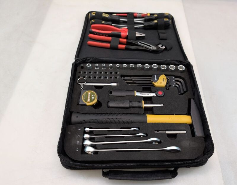 PROXXON Werkzeugtasche bestückt Profi Werkzeugkoffer schwarz 335x300mm 3,29kg - 4006274236707