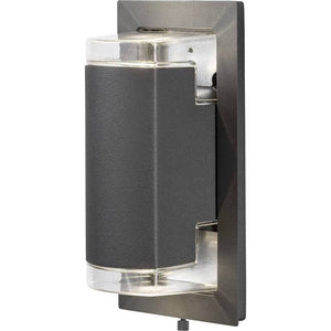 B-Ware Konstsmide Außenwandleuchte Anthrazit Potenza 7987-370 LED Wandleuchte IP54 12W
