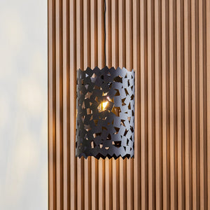 B-Ware Lucande Hängeleuchte Aeloria schwarz LED Pendelleuchte dimmbar Eisen Ø25cm 80cm