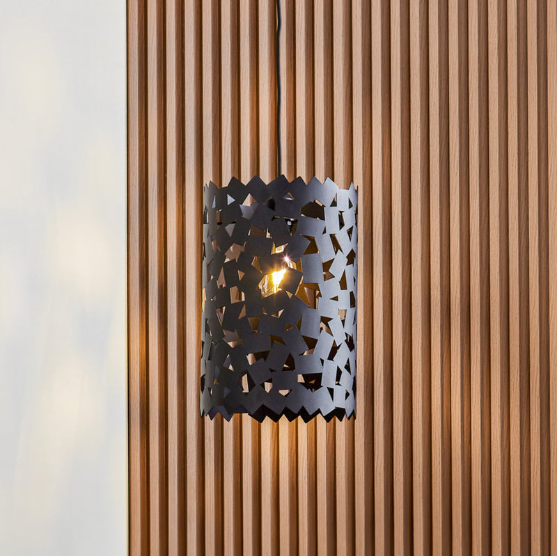 Lucande Hängeleuchte Aeloria schwarz LED Pendelleuchte dimmbar Eisen Ø25cm 80cm - 4251911775235