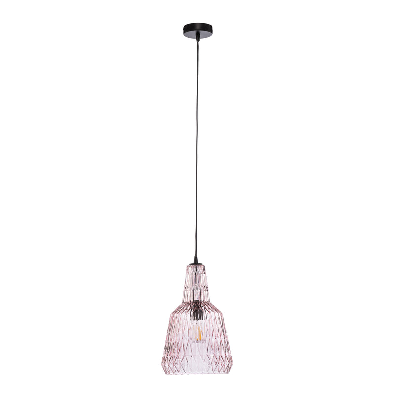 Lindby Hängeleuchte Belarion LED Pendelleuchte Lampe dimmbar pink 35cm Höhe - 4251911778410