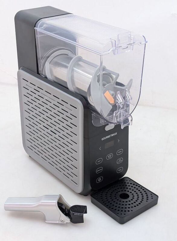 GOURMETmaxx Eismaschine Slush-Eis Frappé Milchshake Softeis 200W Schwarz-Grau - 4067522092056