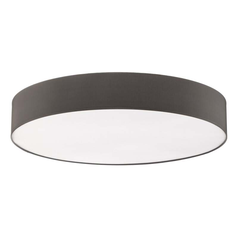 TK-Lighting Deckenleuchte Rondo grau LED dimmbar 6-flammig Metall Textil Ø 80 cm - 5901780527259