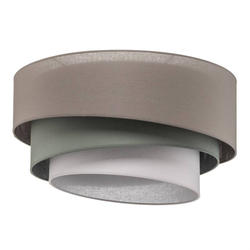 Euluna Deckenleuchte Trio monocolor Deckenlampe Lampe Leuchte mit Stoffschirm745 - 5903689182676