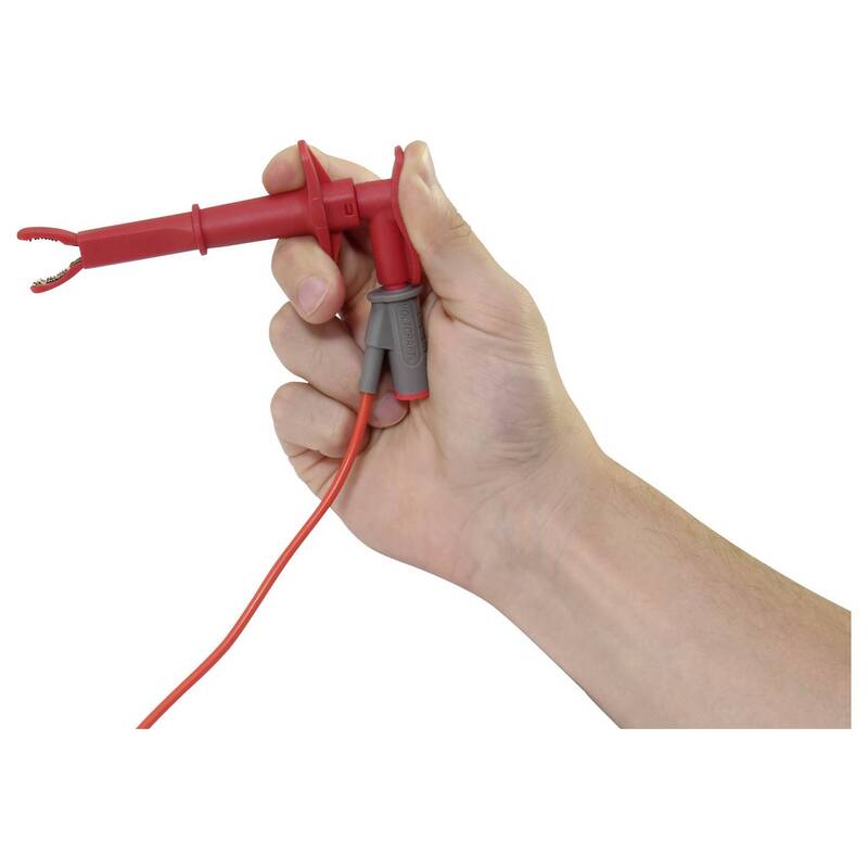 Voltcraft Messleitungs-Set MLSet-100 Krokoklemmen Prüfspitze 4mm 1,2m Rot - 4064161503592