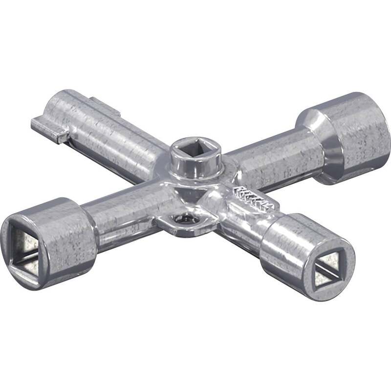 Rittal Schaltschrankschlüssel Universalschlüssel mit Bit Adapter Schlüssel Stahl - 4028177526013