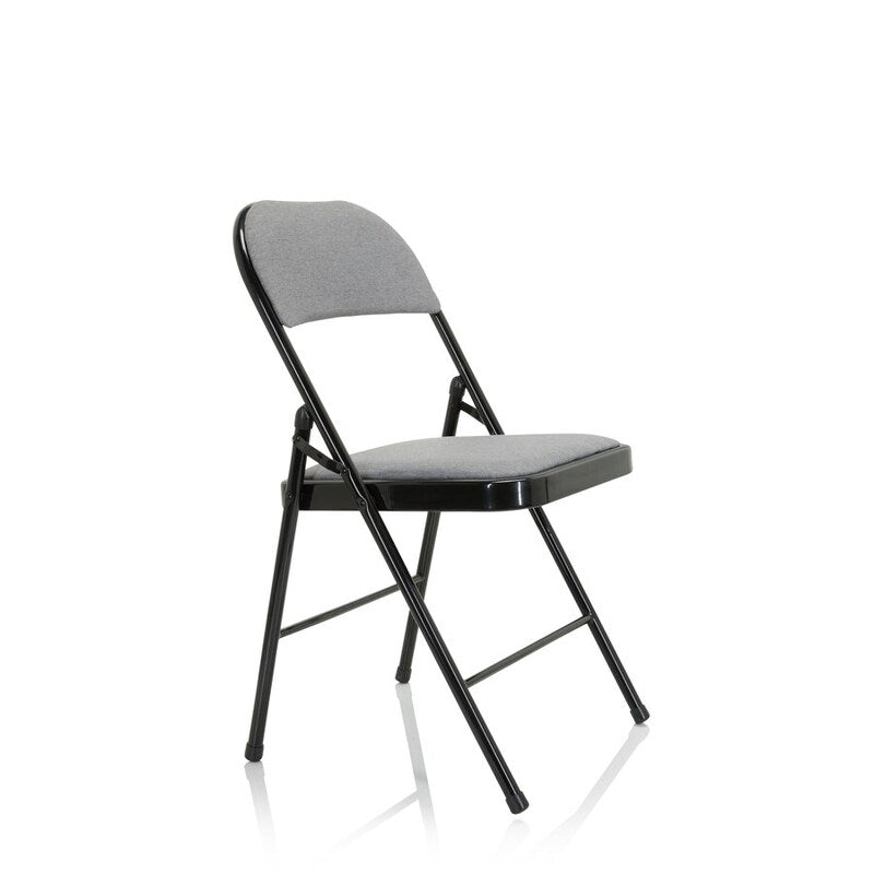 hjh OFFICE Konferenzstuhl Besucherstuhl Klappstuhl  Stoff hellgrau Polyester - 3000380476