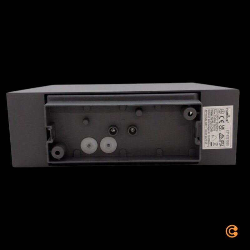 Nordlux Wandleuchte Nico Square GU10 LED Lampe anthrazit 230V IP54 80x235mm - 5704924010941