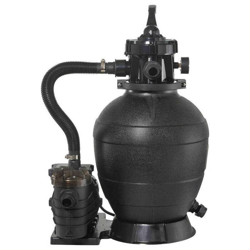 Toolcraft Sandfilteranlage 13000l/h Pumpe Wasseraufbereitung 550W IPX5 12m - 4064161476018