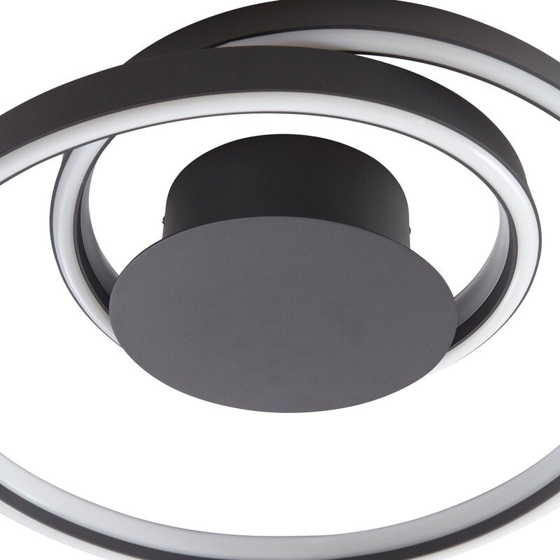 Lindby Deckenleuchte Deckenlampe LED Erlinik Schritt dimmbar schwarz - 4251911760095