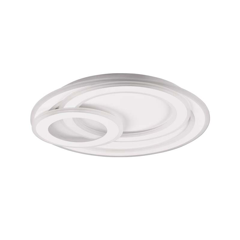 TRIO LIGHTING Deckenlampe Mita LED Leuchte dimmbar CCT Nachtlichtfunktion grau - 4017807525113