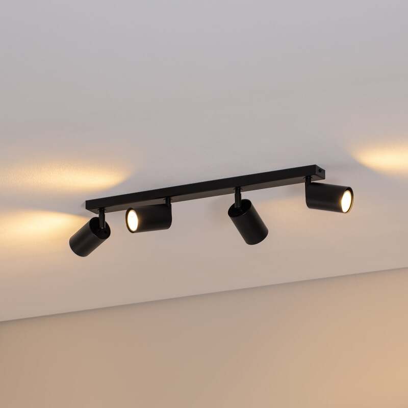 SIGMA Deckenstrahler Zoom Deckenleuchte Deckenlampe 4-flg. Leuchte Lampe schw560 - 5907554416606