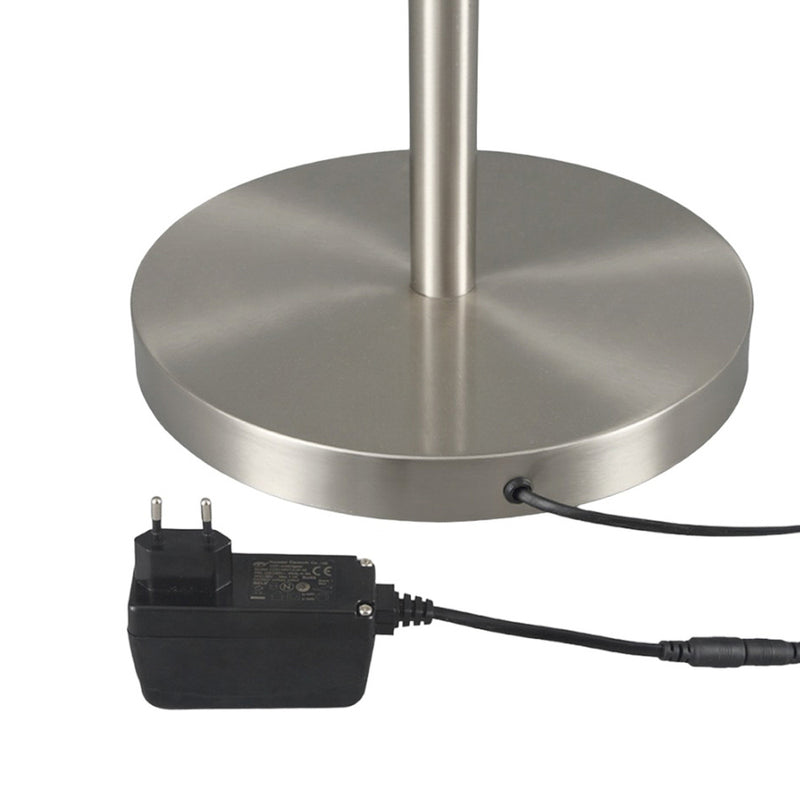 Lindby Stehleuchte Deckenfluter LED Leselicht Ragna nickel dimmbar Leselampe - 4251096519662