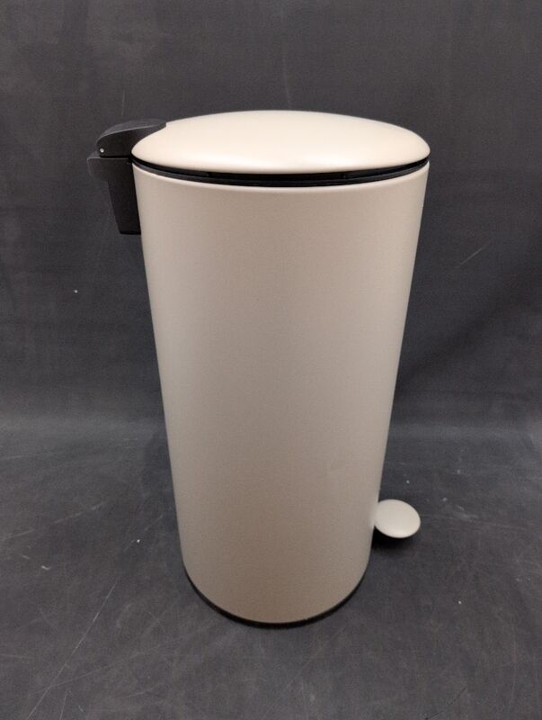 hjh OFFICE Mülleimer 30L Treteimer Softclose CLEAN Step 2 Metall Beige - 4064323107378